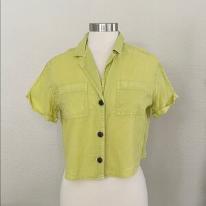 Wild Fable Light Green Button-Down Shirt